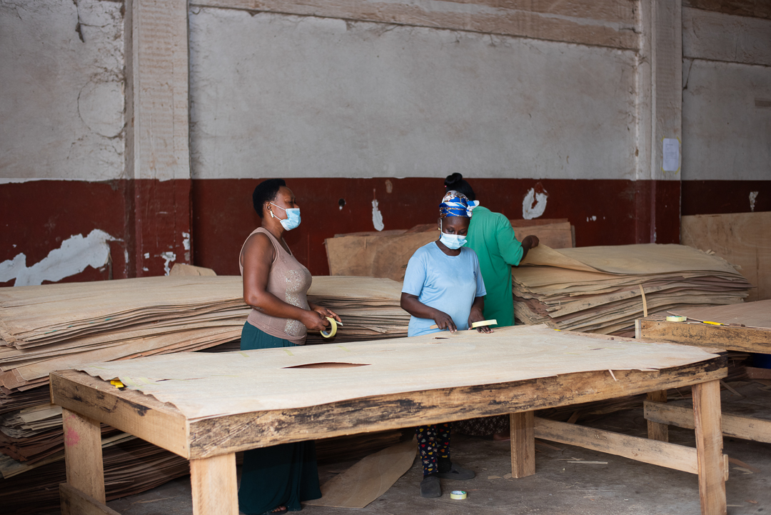 Plytech factory workers